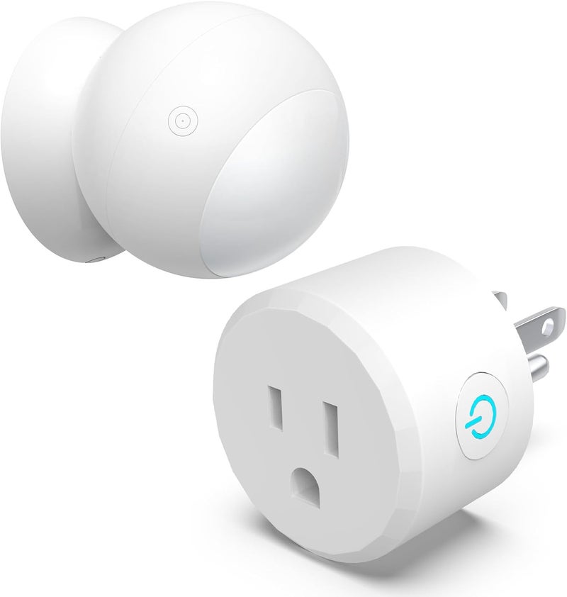 ISyncPlug Wireless Motion Sensor Outlet with Timer, Plug-N-Play PIR Motion Activated Switch, Indoor Motion Detector for Lights & Exhaust Fan (110V-120V) of Bathroom, Garage, Laundry Room - Image 1